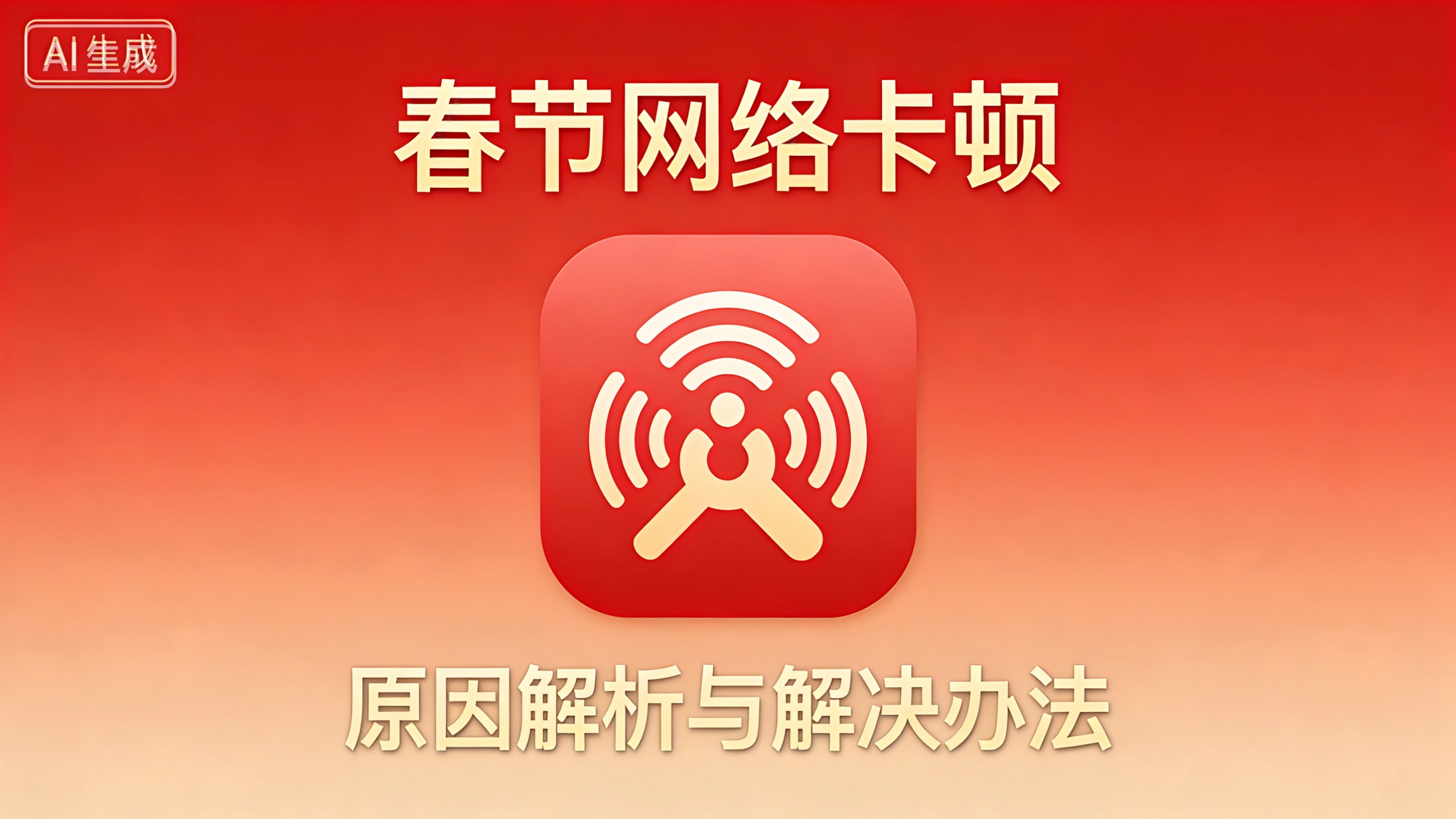 春节网络卡顿原因及解决